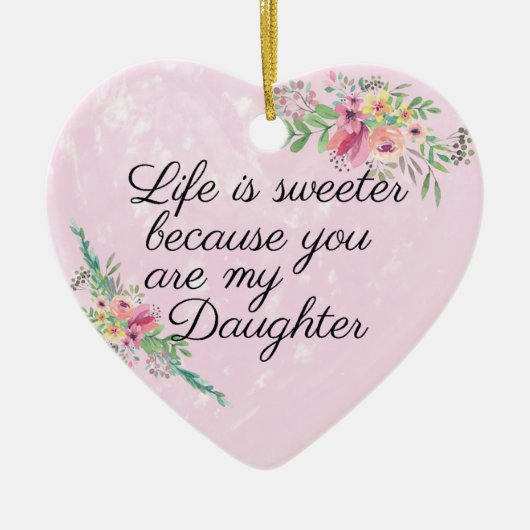 Aangepaste Daughter Ornament (Voorkant)