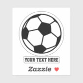 Aangepaste decale sticker met voetbal logo (Vel)