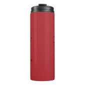 Aangepaste December Holly Geboorte Bloem Gift Thermosbeker (Voorkant)