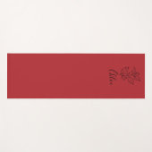 Aangepaste December Holly Geboorte Bloem Gift Yogamat (Voorkant (horizontaal))