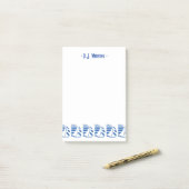 Aangepaste Deco Blauwe Racing Zeilboten Post-Its Post-it® Notes (Op bureau)
