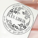 Aangepaste Deco Ex Libris Boekenplaat met Bloemenc Rubberstempel<br><div class="desc">Voeg een vleugje personalisatie en elegantie toe aan uw boeken met deze op maat gemaakte Ex Libris-boekplaatrubberen stempel. Deze stempel is voorzien van een fraai uitgewerkt bloemencirkelontwerp, waarmee u jouw naam en adres kunt afdrukken, waardoor het ideaal is voor het markeren van uw geliefde boeken. Ideaal voor bibliofielen, leraren of...</div>
