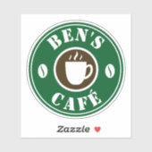 Aangepaste decolletsticker voor koffieshop sticker (Vel)