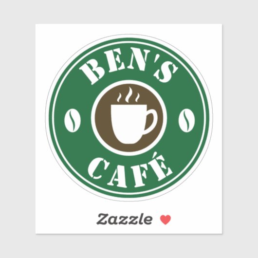 Aangepaste decolletsticker voor koffieshop sticker (Vel)