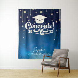 Aangepaste decoratie voor afstudeerfeest 2025 foto wandkleed