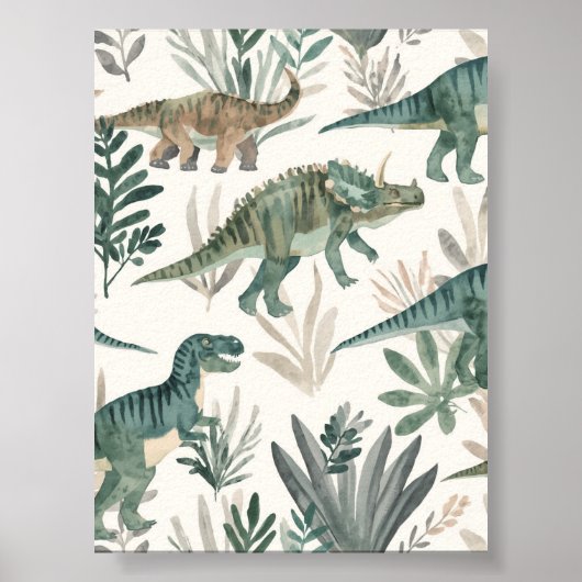 Aangepaste decoratie voor dinosaurier kinderkamer  (Voorkant)