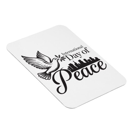 Aangepaste Decoratieve Dag van Vrede Magneten (Rechterzijde)