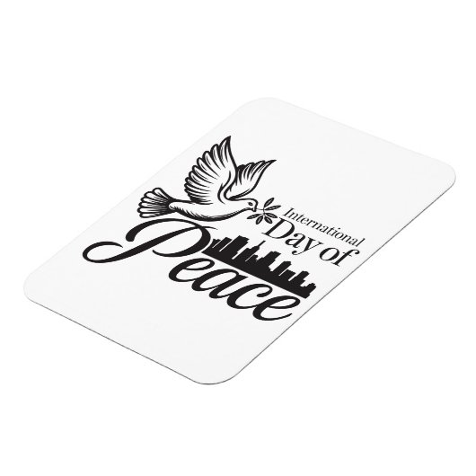 Aangepaste Decoratieve Dag van Vrede Magneten (Linkerzijde)