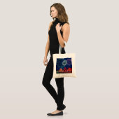 Aangepaste decoratieve kerstverlichting tote bag (Voorkant (model))