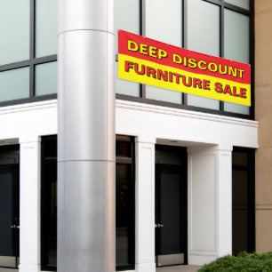 Aangepaste Deep Discount Meubel Sale Groot Spandoek