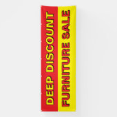 Aangepaste Deep Discount Meubel Sale Groot Spandoek (Verticaal)