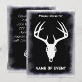 Aangepaste 'Deer Hunting Skull' Kaart (Voorkant / Achterkant)