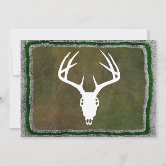 Aangepaste 'Deer Hunting Skull' Kaart (Voorkant)