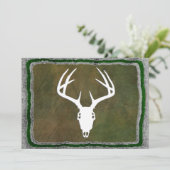 Aangepaste 'Deer Hunting Skull' Kaart (Staand voorkant)