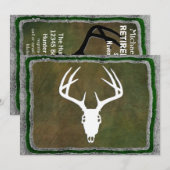 Aangepaste 'Deer Hunting Skull' Kaart (Voorkant / Achterkant)