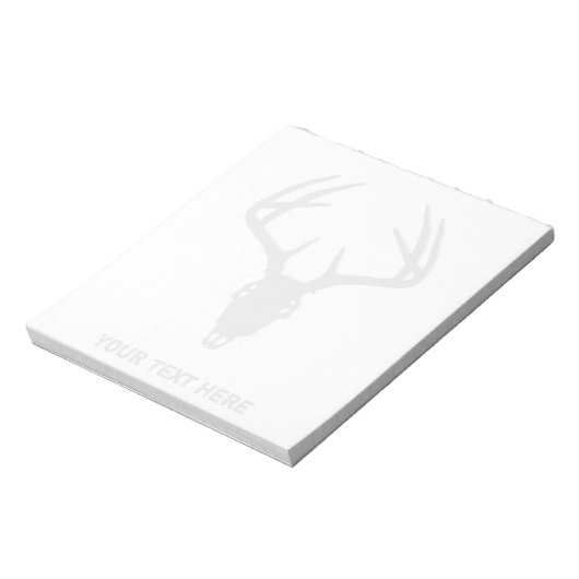 Aangepaste 'Deer Hunting Skull Notitieblok (Linkerzijde)