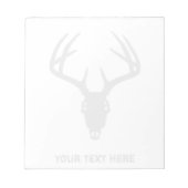 Aangepaste 'Deer Hunting Skull Notitieblok (Voorkant)