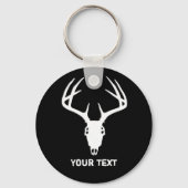 Aangepaste 'Deer Hunting Skull Sleutelhanger (Voorkant)