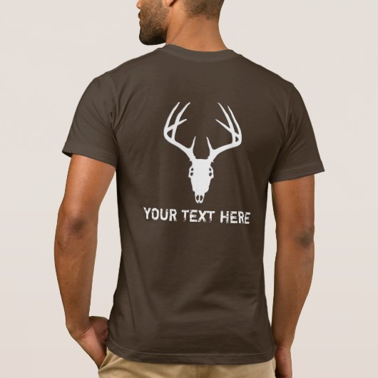 Aangepaste 'Deer Hunting Skull' T-shirt (Achterkant)