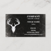 Aangepaste 'Deer Hunting Skull' Visitekaartje (Achterkant)