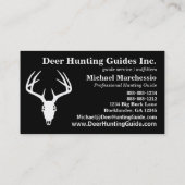 Aangepaste 'Deer Hunting Skull' Visitekaartje (Achterkant)