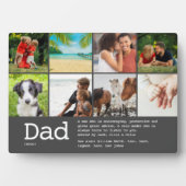 Aangepaste definitie foto collage grijs voor papa fotoplaat (voorkant)
