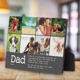 Aangepaste definitie foto collage grijs voor papa fotoplaat