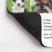 Aangepaste definitie fotocollage voor papa muismat (Hoek)