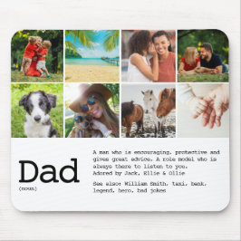 Aangepaste definitie fotocollage voor papa muismat