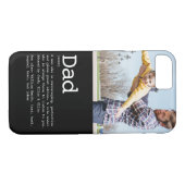 Aangepaste definitie papa foto modern zwart Case-Mate iPhone case (Achterkant (Horizontaal))