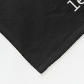 Aangepaste definitie papa fotocollage zwart fleece deken (Hoek)