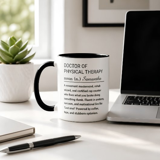Aangepaste definitie van Doctor of Physical Therap Koffiemok