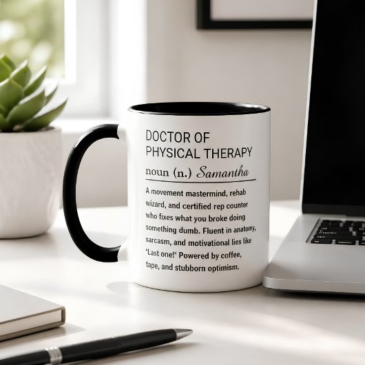 Aangepaste definitie van Doctor of Physical Therap Koffiemok