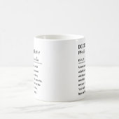 Aangepaste definitie van Doctor of Physical Therap Koffiemok (Center)