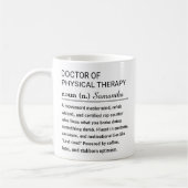 Aangepaste definitie van Doctor of Physical Therap Koffiemok (Links)