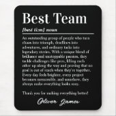 Aangepaste definitie van het beste team voor werkn muismat (Voorkant)