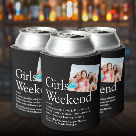 Aangepaste definitie van meisjesweekend foto blikjeskoeler