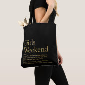 Aangepaste definitie van meisjesweekend in het zwa tote bag (Dichtbij)