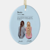 Aangepaste definitie van Soul Sister Keramisch Ornament (Rechts)