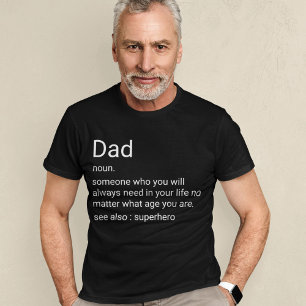 Aangepaste definitie voor papa's t-shirt