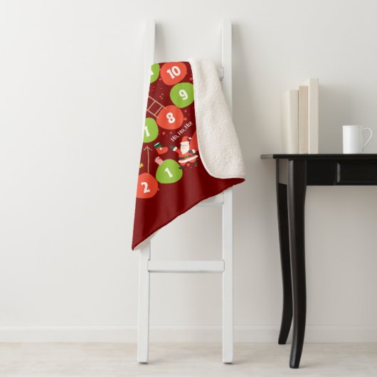 Aangepaste Deken Gift BoardGame Glijbanen en Ladde (In situ)