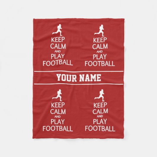 Aangepaste deken voor Football kalm houden en afsp (Voorkant)