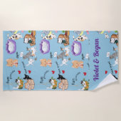 Aangepaste Deken voor uw Kind Sherpa Deken Strandlaken (Voorkant)