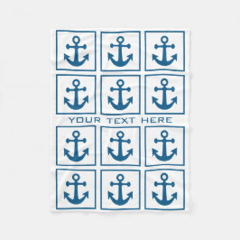 Aangepaste dekens van het Nautical Anchor Pattern-