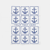Aangepaste dekens van het Nautical Anchor Pattern (Voorkant)