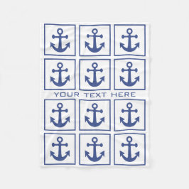 Aangepaste dekens van het Nautical Anchor Pattern