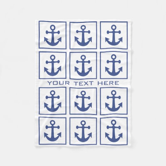 Aangepaste dekens van het Nautical Anchor Pattern (Voorkant)