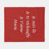 Aangepaste dekking 100% fleece deken (Voorkant (Horizontaal))