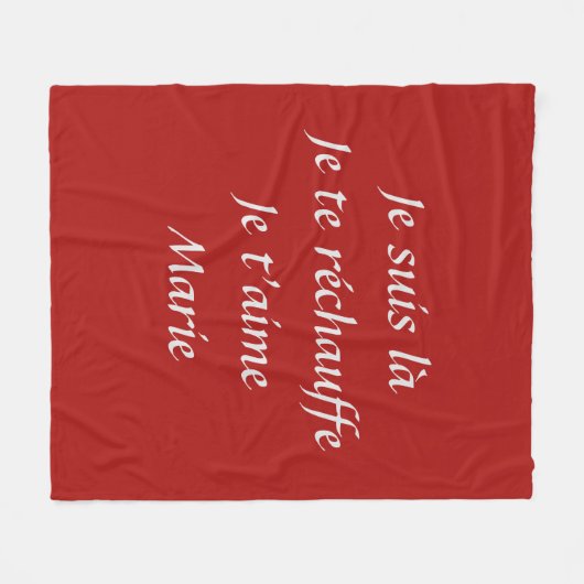 Aangepaste dekking 100% fleece deken (Voorkant (Horizontaal))