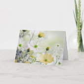 Aangepaste Delicate Gele Bloemen Bedankt (Achterkant)